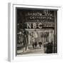 The NBC Studios in the New York City in the Snow at Night-Philippe Hugonnard-Framed Photographic Print