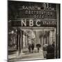 The NBC Studios in the New York City in the Snow at Night-Philippe Hugonnard-Mounted Photographic Print