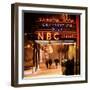 The NBC Studios in the New York City in the Snow at Night-Philippe Hugonnard-Framed Photographic Print