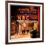 The NBC Studios in the New York City in the Snow at Night-Philippe Hugonnard-Framed Photographic Print