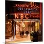 The NBC Studios in the New York City in the Snow at Night-Philippe Hugonnard-Mounted Photographic Print