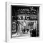 The NBC Studios in the New York City in the Snow at Night-Philippe Hugonnard-Framed Photographic Print