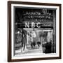 The NBC Studios in the New York City in the Snow at Night-Philippe Hugonnard-Framed Photographic Print