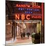 The NBC Studios in the New York City in the Snow at Night-Philippe Hugonnard-Mounted Photographic Print