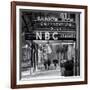 The NBC Studios in the New York City in the Snow at Night-Philippe Hugonnard-Framed Photographic Print