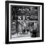 The NBC Studios in the New York City in the Snow at Night-Philippe Hugonnard-Framed Photographic Print