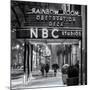 The NBC Studios in the New York City in the Snow at Night-Philippe Hugonnard-Mounted Photographic Print