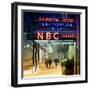 The NBC Studios in the New York City in the Snow at Night-Philippe Hugonnard-Framed Photographic Print