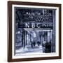 The NBC Studios in the New York City in the Snow at Night-Philippe Hugonnard-Framed Photographic Print