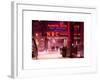 The NBC Studios in the New York City in the Snow at Night-Philippe Hugonnard-Framed Art Print