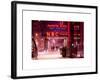 The NBC Studios in the New York City in the Snow at Night-Philippe Hugonnard-Framed Art Print