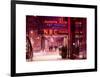 The NBC Studios in the New York City in the Snow at Night-Philippe Hugonnard-Framed Art Print