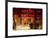 The NBC Studios in the New York City in the Snow at Night-Philippe Hugonnard-Framed Art Print