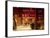 The NBC Studios in the New York City in the Snow at Night-Philippe Hugonnard-Framed Stretched Canvas