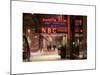 The NBC Studios in the New York City in the Snow at Night-Philippe Hugonnard-Mounted Art Print