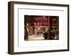 The NBC Studios in the New York City in the Snow at Night-Philippe Hugonnard-Framed Art Print