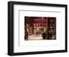 The NBC Studios in the New York City in the Snow at Night-Philippe Hugonnard-Framed Art Print