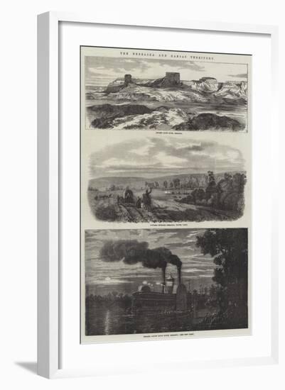 The Nebraska and Kansas Territory-null-Framed Giclee Print