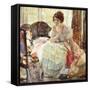 The Necklace-Richard Edward Miller-Framed Stretched Canvas