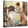 The Necklace-Richard Edward Miller-Stretched Canvas