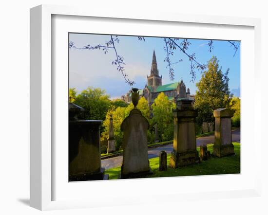 The Necropolis, view towards The Cathedral of St. Mungo, Glasgow, Scotland, United Kingdom, Europe-Karol Kozlowski-Framed Photographic Print