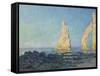 The Needle of Etretat, Low Tide; Aiguille D'Etretat, Maree Basse, 1883-Claude Monet-Framed Stretched Canvas