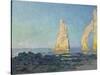 The Needle of Etretat, Low Tide; Aiguille D'Etretat, Maree Basse, 1883-Claude Monet-Stretched Canvas