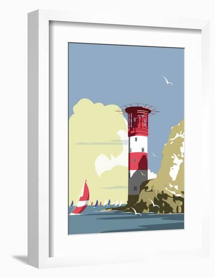 The Needles Blank - Dave Thompson Contemporary Travel Print-Dave Thompson-Framed Art Print