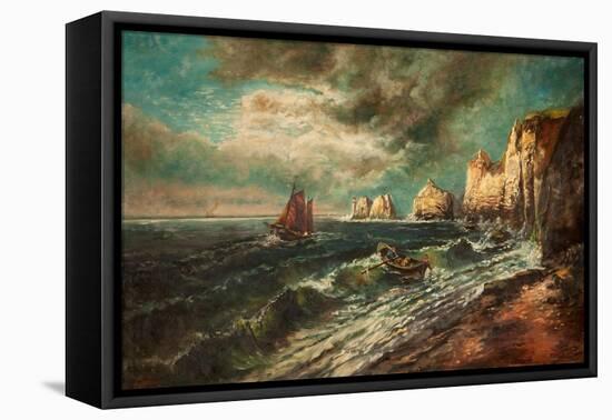 The Needles, Isle of Wight-Thomas Grimshaw-Framed Stretched Canvas