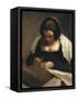 The Needlewoman-Diego Velazquez-Framed Stretched Canvas