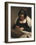 The Needlewoman-Diego Velazquez-Framed Art Print