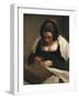 The Needlewoman-Diego Velazquez-Framed Art Print