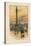 The Nelson Column, the National Gallery, Trafalgar Square-English School-Stretched Canvas