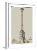 The Nelson Column, Trafalgar Square, from Mr Railton's Design-null-Framed Giclee Print