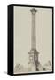 The Nelson Column, Trafalgar Square, from Mr Railton's Design-null-Framed Stretched Canvas