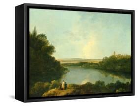 The Nemi Lake Near Rome, C.1760-Richard Wilson-Framed Stretched Canvas