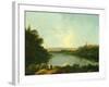 The Nemi Lake Near Rome, C.1760-Richard Wilson-Framed Giclee Print