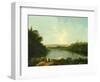 The Nemi Lake Near Rome, C.1760-Richard Wilson-Framed Premium Giclee Print