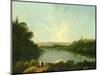 The Nemi Lake Near Rome, C.1760-Richard Wilson-Mounted Premium Giclee Print