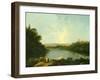 The Nemi Lake Near Rome, C.1760-Richard Wilson-Framed Giclee Print