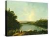 The Nemi Lake Near Rome, C.1760-Richard Wilson-Stretched Canvas