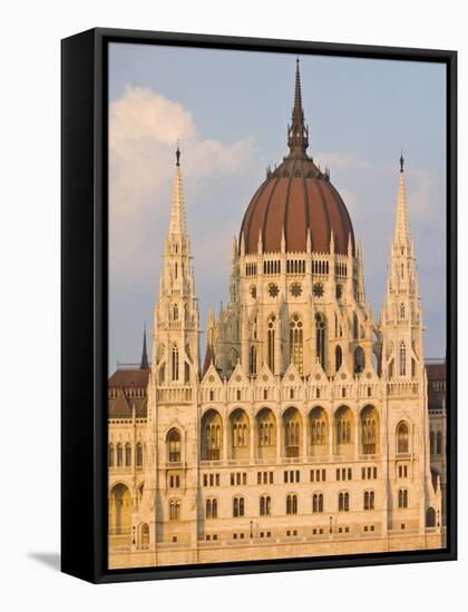 The Neo-Gothic Hungarian Parliament Building, Designed By Imre Steindl, Budapest, Hungary-Neale Clarke-Framed Stretched Canvas