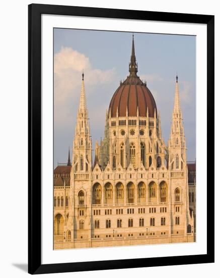 The Neo-Gothic Hungarian Parliament Building, Designed By Imre Steindl, Budapest, Hungary-Neale Clarke-Framed Photographic Print