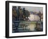 The Neptune Fountain in Twilight, 1930-Henri Eugene Augustin Le Sidaner-Framed Giclee Print