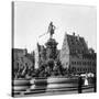 The Neptune Fountain, Nuremberg, Germany, C1900s-Wurthle & Sons-Stretched Canvas