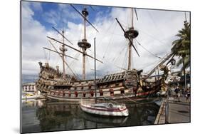 The Neptune Galleon in the Old Port, Genoa, Liguria, Italy, Europe-Mark Sunderland-Mounted Photographic Print