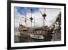 The Neptune Galleon in the Old Port, Genoa, Liguria, Italy, Europe-Mark Sunderland-Framed Photographic Print