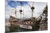 The Neptune Galleon in the Old Port, Genoa, Liguria, Italy, Europe-Mark Sunderland-Mounted Photographic Print