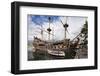 The Neptune Galleon in the Old Port, Genoa, Liguria, Italy, Europe-Mark Sunderland-Framed Photographic Print