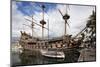The Neptune Galleon in the Old Port, Genoa, Liguria, Italy, Europe-Mark Sunderland-Mounted Photographic Print